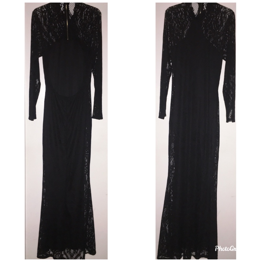 Black Cut Out Dress In Back
